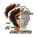 (2 Pack) I Am Black History Magnets - Beautiful Juneteenth - Powerful Art for Resilient and Magical People - 5" On Longest Side - for Cars, Fridges, Toolboxes - Made in USA - MAG7862