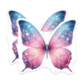 (2 Pack) Galaxy Butterfly Magnets - Celestial Ombre Wings - Dreamy Pink Blue Starry Fridge Decor - Whimsical Home Accent - 5 Inches On Longest Side - Thick Durable Magnet - Made in USA - MAG36550