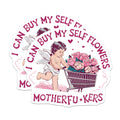 (2 Pack) Funny Angel Magnets - Self-Love Flower Cart Magnets - Cute Cherub Magnets for Fridge or Locker - 5" On Longest Side - for Cars, Refrigerators, Toolboxes, Lockers - Made in USA BMCS3496