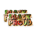 (2 Pack) Black Proud Stickers - Motivational - Inspirational Decals - 5" On Longest Side - Sticks to Smooth Flat Surfaces - Made in USA - BMCS7847