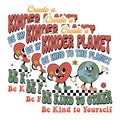 (3 Pack) Kinder Planet Decals - Be Kind Stickers - Positive Message Decals - 3 Inches On Longest Side - Easy Peel & Apply - Made in USA - 3MCS1776