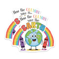 (2 Pack) Save The Earth Magnets - Eco Friendly Awareness - Inspirational Decor - Cute Earth Illustration - 5" On Longest Side - for Cars, Fridges, Toolboxes - Made in USA - MAG7699
