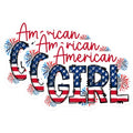 (3 Pack) American Girl Decals - Patriotic Decal - July 4th Decal - 3 Inches On Longest Side - Easy Peel & Apply - Made in USA - 3MCS6211