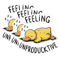 (3 Pack) Unproductucktive Decals - Lazy Duck Stickers - Funny Laptop Decal - 3 Inches On Longest Side - Easy Peel & Apply - Made in USA - 3MCS8293