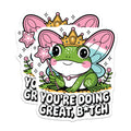 (2 Pack) Frog Fairy Magnets - Cute Animal Magnets - Encouragement Magnet Sets - 5" On Longest Side - Premium Magnet - for Cars, Refrigerators, Toolboxes, Lockers - Made in USA - MAG16623
