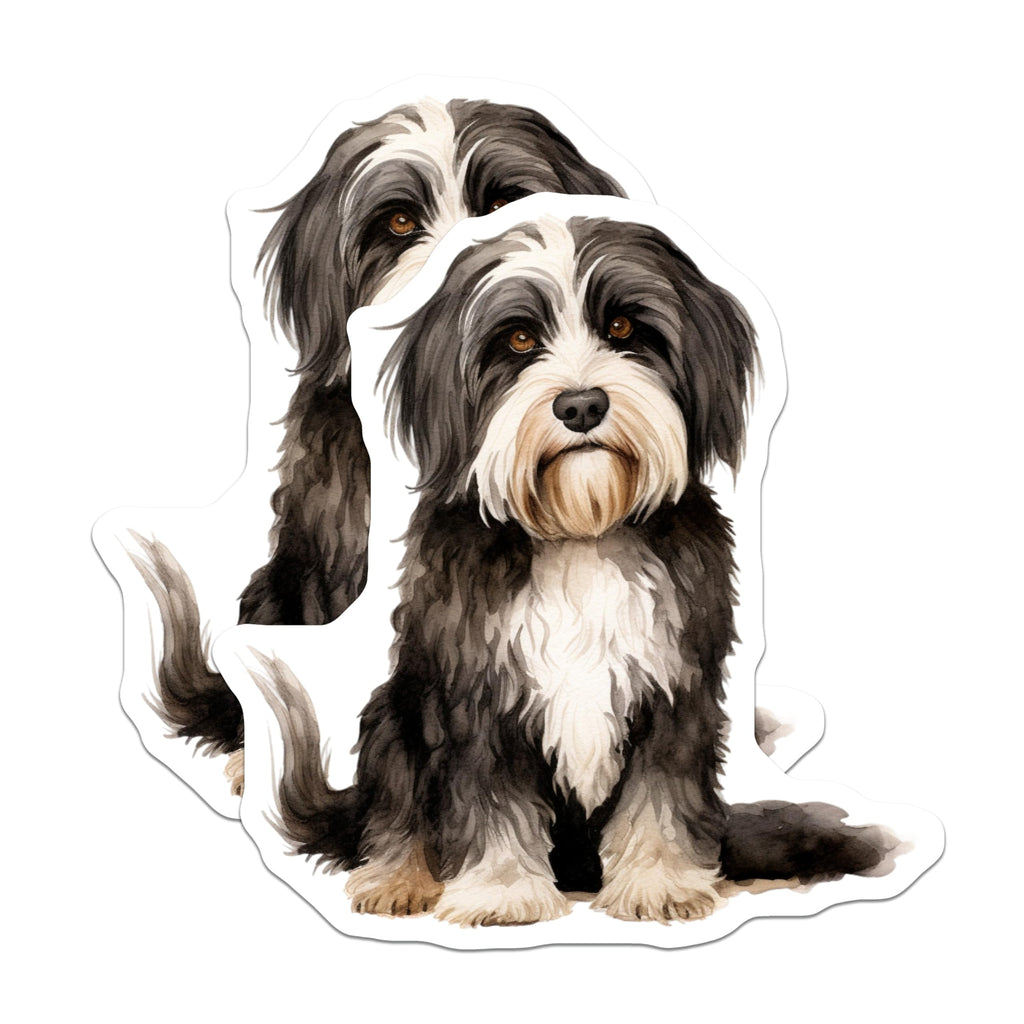 (2 Pack) Havanese Dog Magnets - Watercolor Dog Art - Dog Owner Decor - Pet Lover Animal Magnet - 5 Inches On Longest Side - Thick Durable Magnet - Made in USA - MAG29225