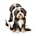 (2 Pack) Havanese Dog Magnets - Watercolor Dog Art - Dog Owner Decor - Pet Lover Animal Magnet - 5 Inches On Longest Side - Thick Durable Magnet - Made in USA - MAG29225