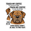 (2 Pack) Grumpy Dog Coffee Magnets - Sarcastic Humor Fridge Decor - Pet Parent Kitchen Magnets - 5 Inches On Longest Side - Thick Durable Magnet - Made in USA - MAG37726