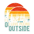 (2 Packs) I Love Peeing Outside Stickers - Nature Outdoorsman Hiking Hiker Decals - 5 Inches On Longest Side - Premium Vinyl Decal - Sticks to Any Smooth Flat Surface - Made in USA - BMCS2381