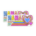 (2 Pack) Mama Magnets for Mom - Mother's Day Appreciation - New Mom Gifts - Strong Mama Refrigerator Locker Decor - 5 Inches On Longest Side - Thick Durable Magnet - Made in USA - MAG29234