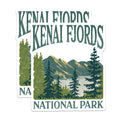 (2 Pack) Kenai Fjords Magnets - National Park Decor - Alaskan Souvenir - 5" On Longest Side - Premium Magnet - for Cars, Refrigerators, Toolboxes, Lockers - Made in USA - MAG18198