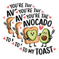 (3 Pack) Avocado Toast Decals - Funny Food Puns - Cute Laptop Stickers - 3 Inches On Longest Side - Easy Peel & Apply - Made in USA - 3MCS2467