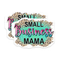 (2 Pack) Small Business Mama Magnets - Entrepreneur Mom Decor - Boss Mom Refrigerator Accessory - Leopard Print Vibe - 5 Inches On Longest Side - Thick Durable Magnet - Made in USA - MAG37049