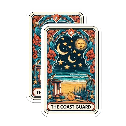 (2 Pack) Ocean Decor Magnet - Nautical Theme - 5" On Longest Side - Sticks to Smooth Flat Surfaces - Made in USA - MAG10305