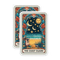 (2 Pack) Ocean Decor Magnet - Nautical Theme - 5" On Longest Side - Sticks to Smooth Flat Surfaces - Made in USA - MAG10305