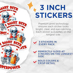 (3 Pack) Funny Beer Decals - Skeleton Superpower - Laptop Car Decals - 3 Inches On Longest Side - Easy Peel & Apply - Made in USA - 3MCS8533