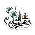 (2 Pack) Charleston Magnets - Holy City Decor - South Carolina Refrigerator Magnets - 5" On Longest Side - Premium Magnet - for Cars, Refrigerators, Toolboxes, Lockers - Made in USA - MAG17263