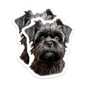 (2 Pack) Brussels Griffon Magnets - Cute Black Dog Art - Pet Lover Fridge Decor - 5 Inches On Longest Side - Thick Durable Magnet - Made in USA - MAG24438