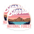(2 Pack) Sierra National Forest Magnets - Mountain Lake Artwork - Fridge Locker Decor - 5" On Longest Side - Premium Magnet - for Cars, Refrigerators, Toolboxes, Lockers - Made in USA - MAG18879