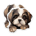 (2 Pack) Dog Lover Decor Magnet - Fridge Decoration - Kitchen Accessory - 5" On Longest Side - Sticks to Smooth Flat Surfaces - Made in USA - MAG10278