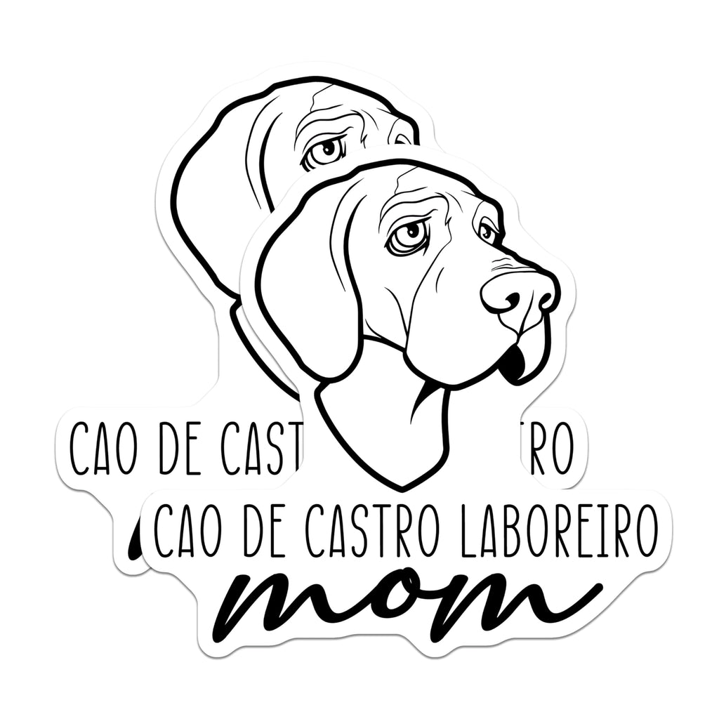 (2 Pack) Cao de Castro Laboreiro Mom Magnets - Dog Mom Accessories - Breed Specific Pet Decor - 5 Inches On Longest Side - Thick Durable Magnet - Made in USA - MAG27047