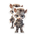 (2 Pack) Zebra Animal Magnets - Cartoon Character - Refrigerator Magnets - 5" On Longest Side - Premium Magnet - for Cars, Refrigerators, Toolboxes, Lockers - Made in USA - MAG16508