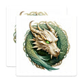 (2 Pack) Celtic Dragon Magnets - Fantasy Head Decor - Mythical Creature Refrigerator Art - RPG DND Gamer Accessory - 5 Inches On Longest Side - Thick Durable Magnet - Made in USA - MAG25543