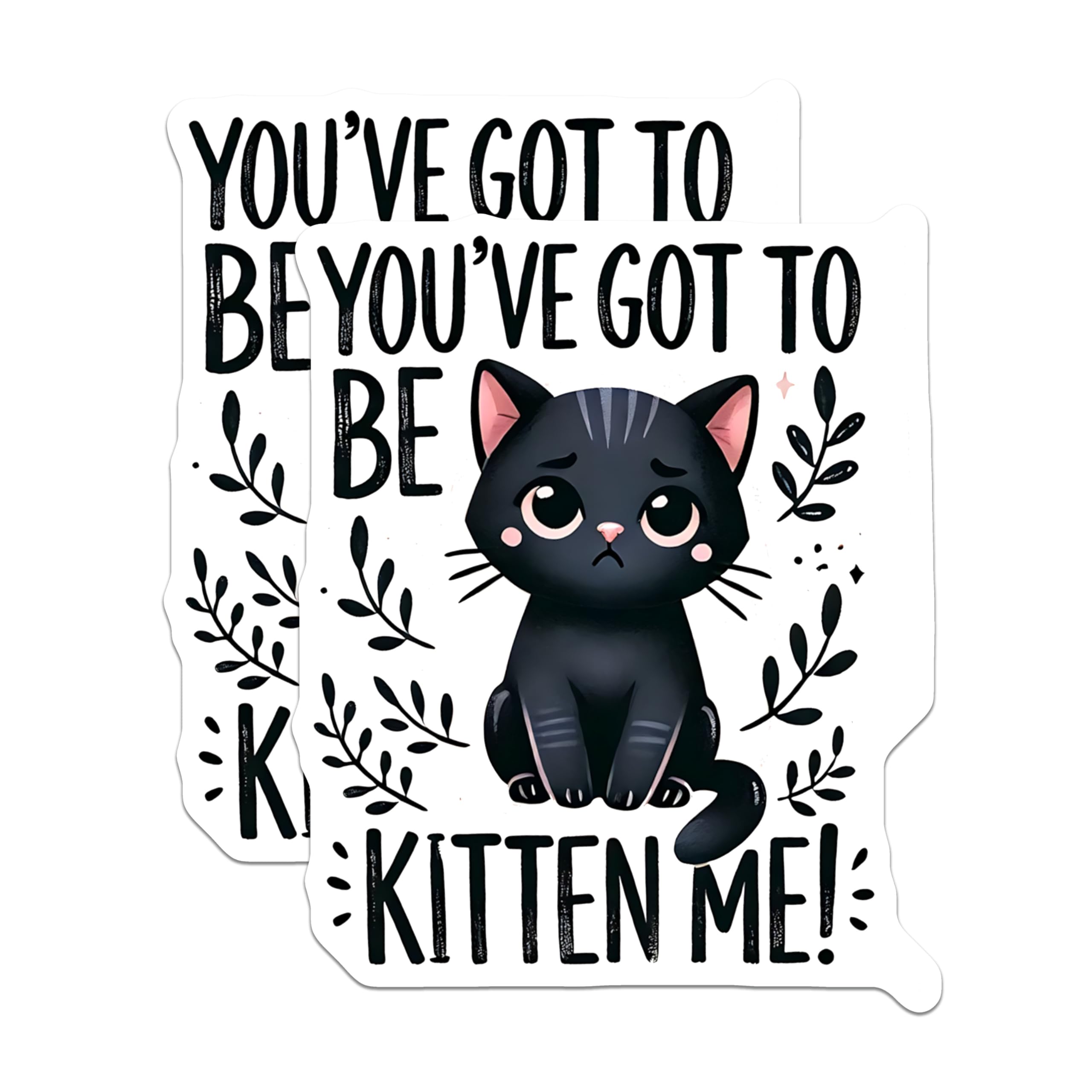 (2 Pack) Kitten Me Magnets - Cute Cat Decor - Funny Cat Lover Refrigerator Magnets - 5" On Longest Side - Premium Magnet - for Cars, Refrigerators, Toolboxes, Lockers - Made in USA - MAG14190