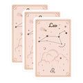 (3 Pack) Leo Zodiac Decals - Astrology Lover - Horoscope Sign - Star Sign Decor - 3 Inches On Longest Side - Easy Peel & Apply - Made in USA - 3MCS8179