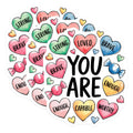 (3 Pack) You are Enough Decals - Inspirational Stickers - Heart Shaped Laptop Decals - 3 Inches On Longest Side - Easy Peel & Apply - Made in USA - 3MCS2338