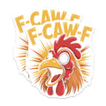 (2 Pack) Rooster F-CAW-F Magnets - Funny Chicken Meme - Kitchen Decor Magnets - 5" On Longest Side - Premium Magnet - for Cars, Refrigerators, Toolboxes, Lockers - Made in USA - MAG14181