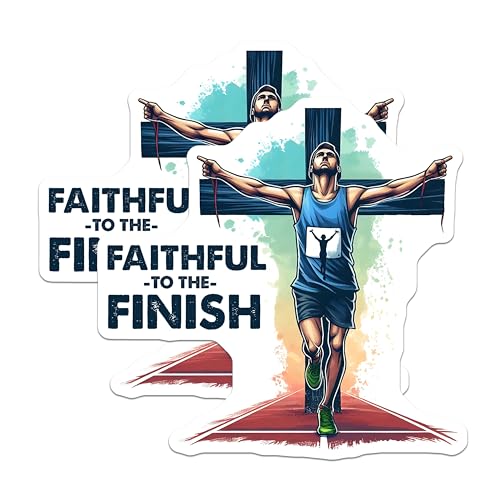 (2 Pack) Inspirational Runner Magnet - Motivational Decor - 5" On Longest Side - Sticks to Smooth Flat Surfaces - Made in USA - MAG9640