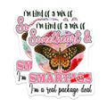(2 Pack) Sweetheart and Smartass Stickers - Real Package Deal - Funny Butterfly Design - 5" On Longest Side - Sticks to Smooth Flat Surfaces - Made in USA - BMCS5708