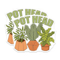 (2 Pack) Plant Lover Magnets - Funny Pot Head - Houseplants Refrigerator Decor - 5" On Longest Side - Premium Magnet - for Cars, Refrigerators, Toolboxes, Lockers - Made in USA - MAG18816