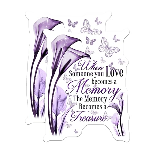 (2 Pack) Inspirational Memory Stickers - 5" On Longest Side - Sticks to Smooth Flat Surfaces - Made in USA - BMCS6129