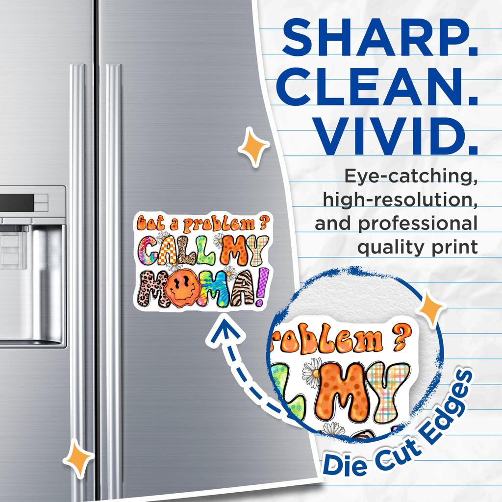 (2 Pack) Funny Mama Bear Magnets - Y2K Aesthetic Fridge Magnets - Motherhood Kitchen Decor - 5 Inches On Longest Side - Thick Durable Magnet - Made in USA - MAG30514