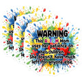 (3 Pack) Autism Mom Decals - Patience Quote - Autism Awareness Decals - 3 Inches On Longest Side - Easy Peel & Apply - Made in USA - 3MCS6888
