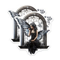 (2 Pack) Dark Fairy Magnets - Gothic Fantasy Art Decor - Mystical Butterfly Fairy Window Scene - Ethereal Witchy Home Accent - 5 Inches On Longest Side - Thick Durable Magnet - Made in USA - MAG39627