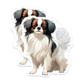(2 Pack) Cavalier King Charles Spaniel Magnets - Tri Color Dog Art - Dog Mom Pet Lover Refrigerator - 5 Inches On Longest Side - Thick Durable Magnet - Made in USA - MAG25002