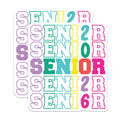 (2 Pack) Senior Magnets - Graduation Year Celebration - High School College Graduate Decor - 5 Inches On Longest Side - Thick Durable Magnet - Made in USA - MAG38535