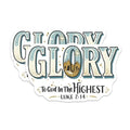 (2 Pack) Glory to God in The Highest Magnets - Luke 2:14 Bible Verse - Scripture Inspirational Magnets - 5" On Longest Side - for Cars, Fridges, Toolboxes - Made in USA - MAG4072