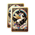 (2 Pack) Fantasy Decor Magnet - 5" On Longest Side - Sticks to Smooth Flat Surfaces - Made in USA - MAG10148