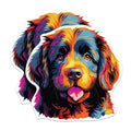 (2 Pack) Newfoundland Dog Breed Magnets - 5 Inches On Longest Side - Choose from Over 100 Dog Breeds - for Cars, Refrigerators, Toolboxes - Made in USA - MAG1905
