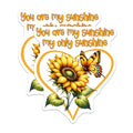 (2 Pack) Sunflower Butterfly Magnets - Inspirational Quote - Fridge Decor - 5" On Longest Side - for Cars, Fridges, Toolboxes - Made in USA - MAG7986