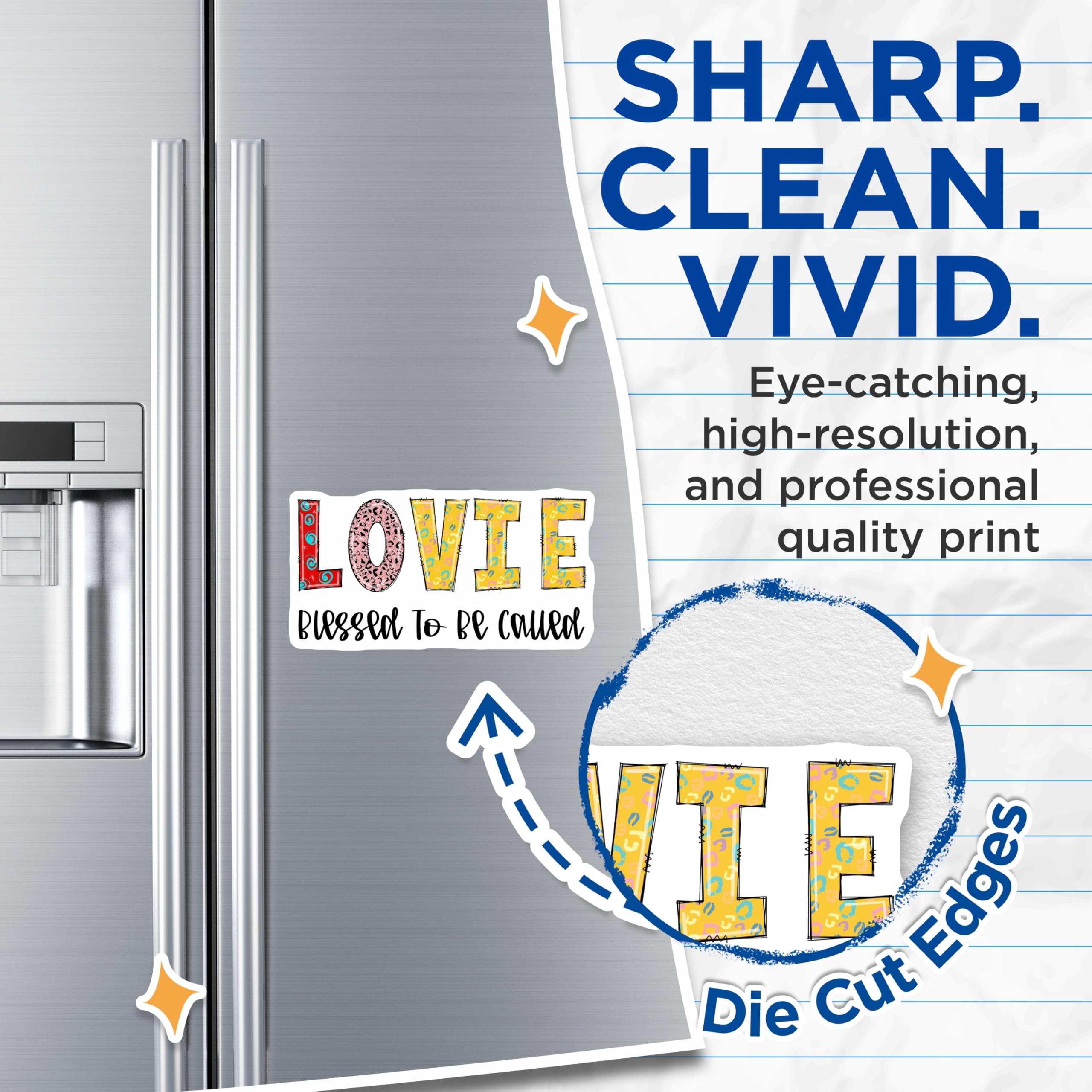 (2 Pack) Lovie Magnets - Blessed to Be Called - Colorful Refrigerator Magnets - 5" On Longest Side - Premium Magnet - for Cars, Refrigerators, Toolboxes, Lockers - Made in USA - MAG15563