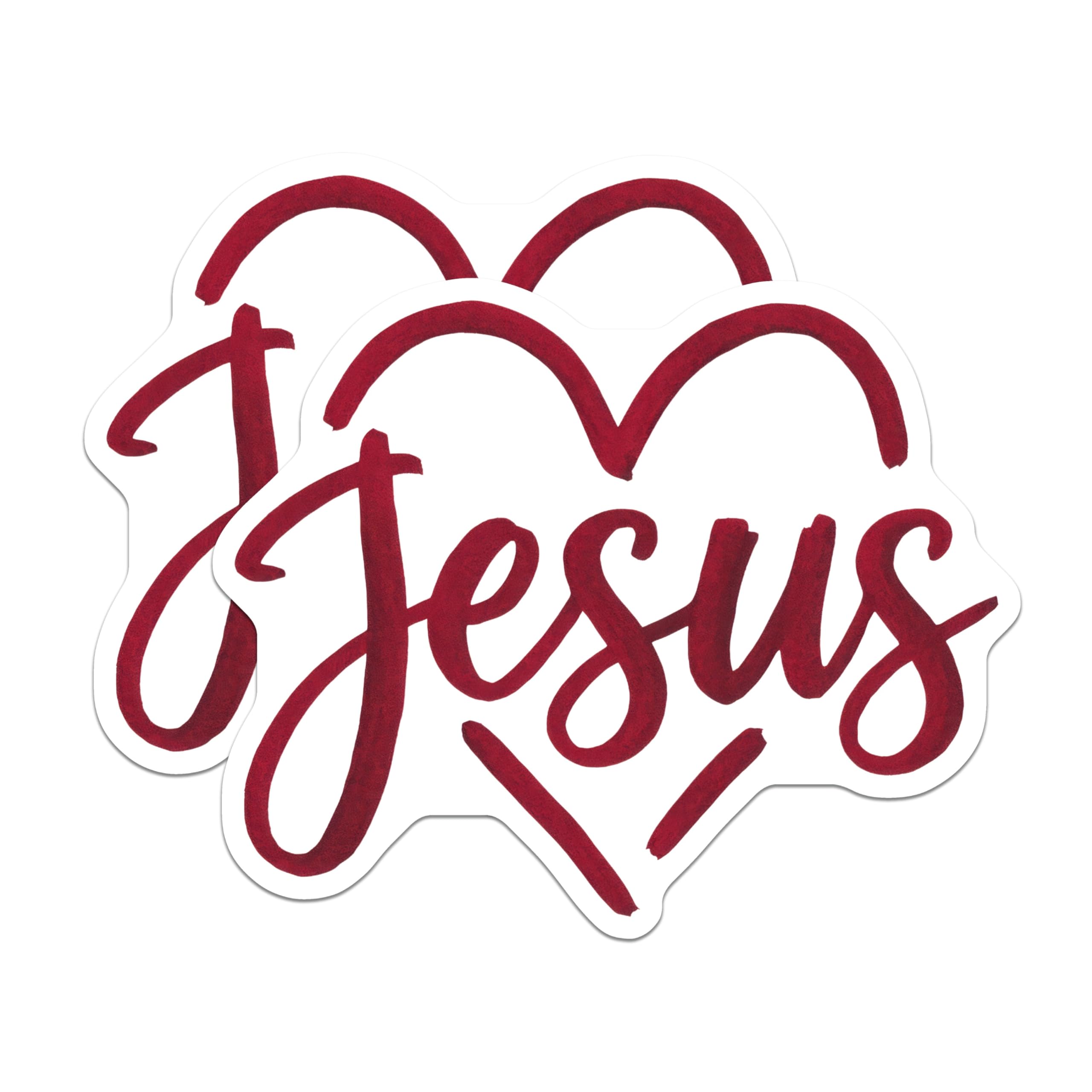 (2 Pack) Jesus Magnets - Religious Fridge Decor - Christian Home Decorations - 5" On Longest Side - Premium Magnet - for Cars, Refrigerators, Toolboxes, Lockers - Made in USA - MAG15383