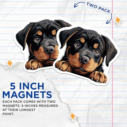 (2 Pack) 5" On Longest Side Magnet - Sticks to Smooth Flat Surfaces - Made in USA - MAG10266