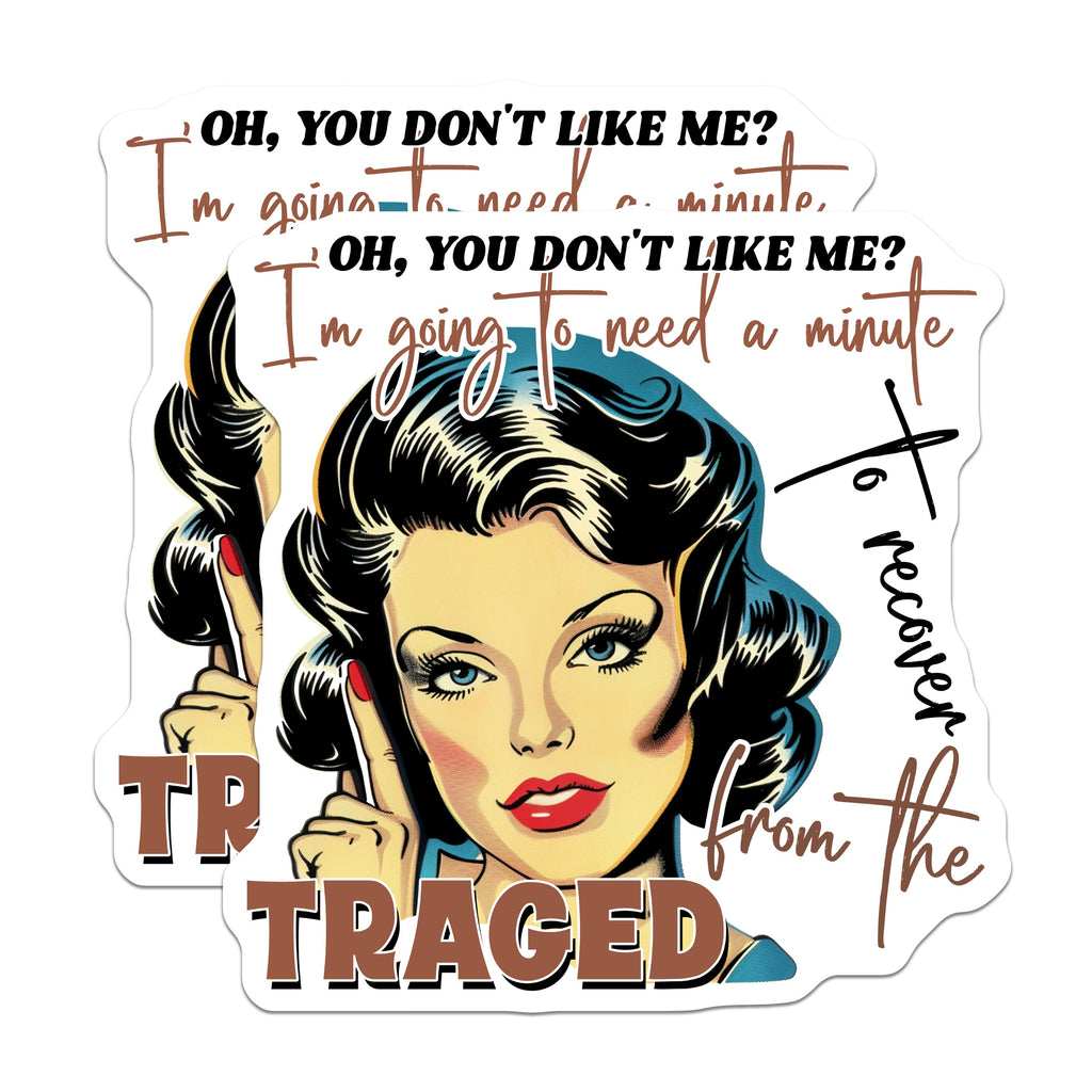 (2 Pack) Sarcastic Diva Magnets - Retro Woman Humor - Witty Quote Fridge Decor - Present for Women - 5 Inches On Longest Side - Thick Durable Magnet - Made in USA - MAG37750