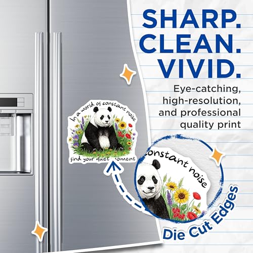 (2 Pack) Peaceful Animal Quotes Magnet - 5" On Longest Side - Sticks to Smooth Flat Surfaces - Made in USA - MAG9959