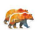 (2 Pack) Bear Magnets - Autumn Forest Art - Cabin Decor - 5" On Longest Side - Premium Magnet - for Cars, Refrigerators, Toolboxes, Lockers - Made in USA - MAG15519
